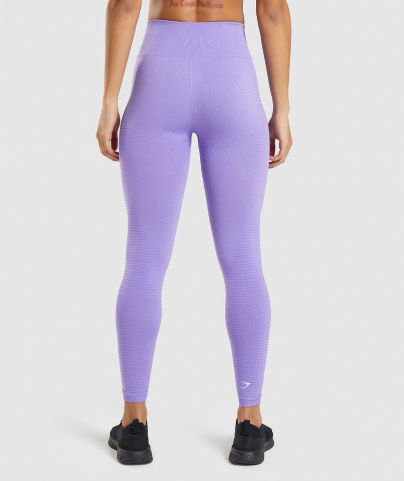 Women's Gymshark Vital Seamless 2.0 Leggings Lavender | CA 358A17